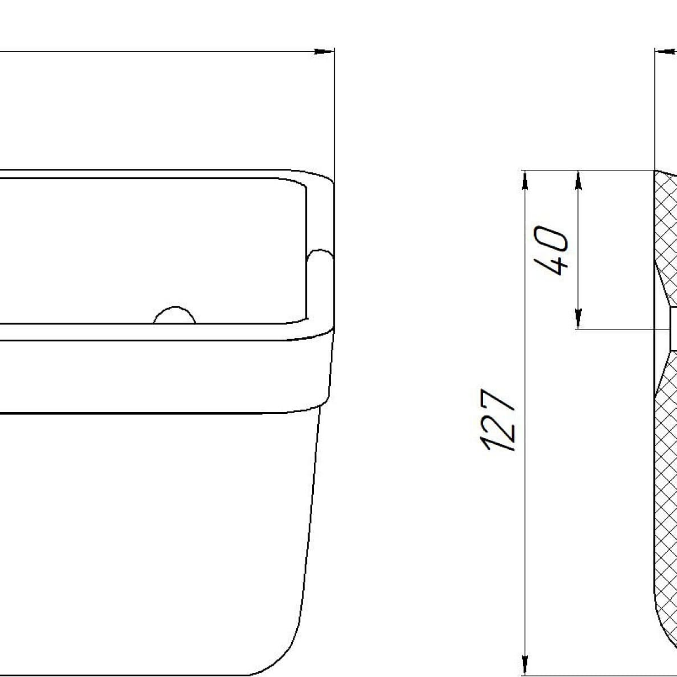 Ковш норийный полимерный МАСТУ 110 (260*127*161 мм)
