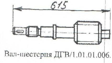 Вал-шестерня Б6-ДГВ 01.01.006